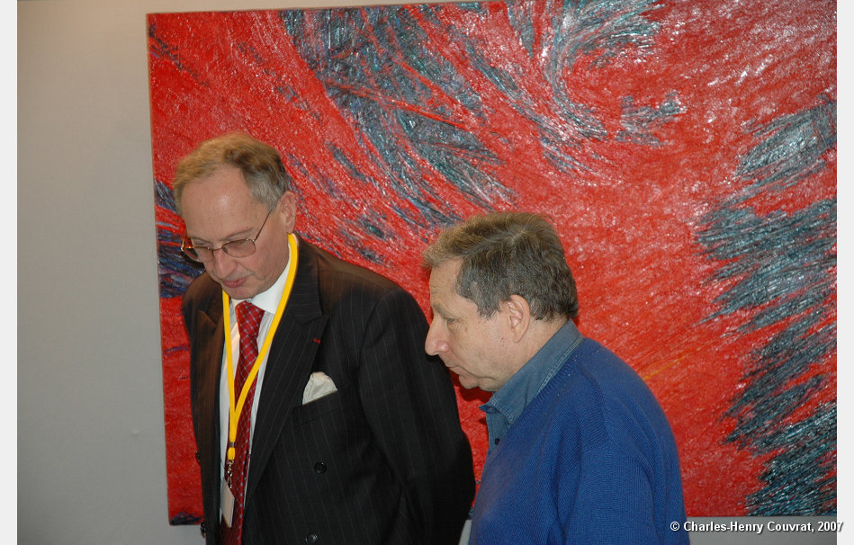 Jean Todt sur le stand de Sport & Collection